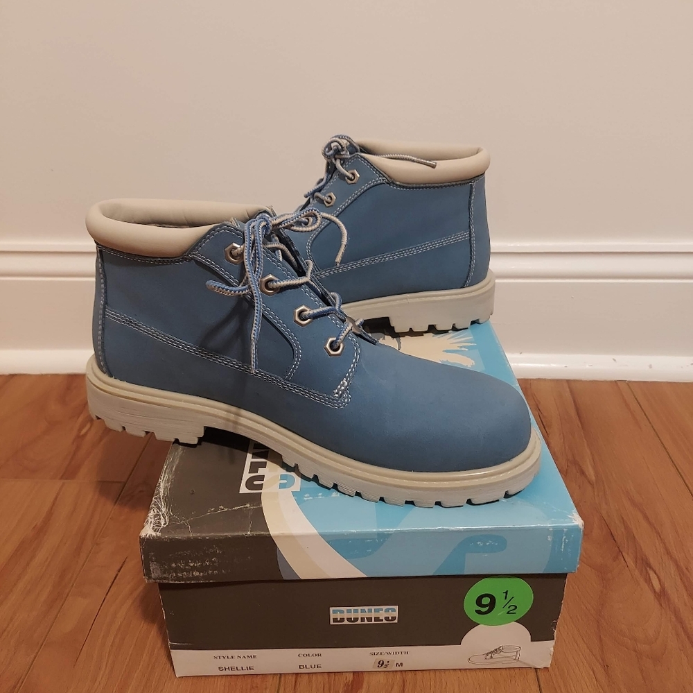 Dunes Blue Denim Ankle Boot Bootie Size 9.5 M